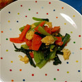 てぃえみ's cooksnap of when they made 炒り卵入り小松菜の簡単ナムル〜☆.