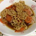 ひとみはま's cooksnap of when they made 蓮根と人参のきんぴら☆.