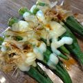 ばたみそーぱん☆'s cooksnap of when they made 居酒屋メニュー♡おくらチーズおかか♪.