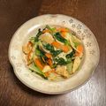 うー's cooksnap of when they made 小松菜とにんじんの田舎炒め.