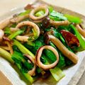 いなばっくす☆'s cooksnap of when they made 簡単！時短☆ イカと小松菜の中華風炒め.
