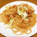 vabochan's cooksnap of when they made キャベツとベーコンのぽんパスタ.