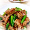 オウジリリノエ's cooksnap of when they made 簡単☆ジューシー♪豚肉とにんにくの芽炒め.