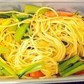 Snake's cooksnap of when they made ランチに♪小松菜とベーコンの和風パスタ.