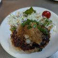 おやまめさん's cooksnap of when they made メイン簡単☆豚こま和風ハンバーグステーキ.