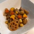 ゆかちゃん♡'s cooksnap of when they made 栗とレンコンの煮物.