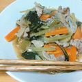 ＊＊みぃ's cooksnap of when they made 塩麹であんかけ焼きそば.
