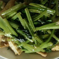 ぽんきちゴンさん's cooksnap of when they made ＊小松菜と厚揚げ炒め＊.