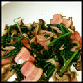hi＊na's cooksnap of when they made ベーコンとしめじとほうれん草のバター炒め.