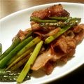 asami...'s cooksnap of when they made 豚肉とにんにくの芽のｼﾝﾌﾟﾙ塩炒め.