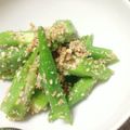 テンちゃん♪'s cooksnap of when they made ＊オクラの梅ごま和え＊.