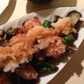 Sayakoba's cooksnap of when they made チキンと揚げなすのみぞれポン酢♡.