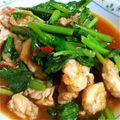 clayon's cooksnap of when they made ◆小松菜と鶏肉の豆板醤炒め.