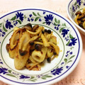 サンディサンディ's cooksnap of when they made エリンギと竹輪のカレー粉炒め.