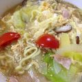 ノリ★'s cooksnap of when they made 野菜と卵＊じゃがバター塩らーめん.