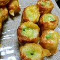 kママ４１８７'s cooksnap of when they made ちくわに入ったオクラの天ぷら♪.