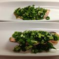 アナコ's cooksnap of when they made 鮭のソテー　ニラソース♪.