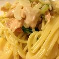 marimarine's cooksnap of when they made パパっと鮭のクリームパスタ.