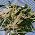 いっくみんく's cooksnap of when they made もやしニラ炒め.