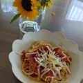 yampotato's cooksnap of when they made 簡単・お手軽♪フレッシュトマトのパスタ.