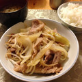 ふらふらおやじ's cooksnap of when they made 豚肉とたまねぎのぽん酢炒め.