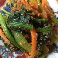 あかぷり's cooksnap of when they made 小松菜と人参の胡麻和え.