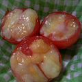 Ｃのキッチン's cooksnap of when they made お弁当に！ミニトマトとチーズでハート型♥.