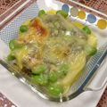 YUKIKI☆'s cooksnap of when they made ポテトと枝豆のジェノベーゼグラタン.