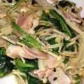 yzi670's cooksnap of when they made エノキほうれん草炒めハム入り.