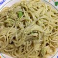 リリーモモヒメ☆'s cooksnap of when they made 節約★完熟アボカドの冷製ワサビマヨパスタ.