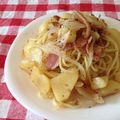 sobaji's cooksnap of when they made ベーコンとじゃがいものオイルパスタ.