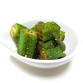 ちんたらりあす's cooksnap of when they made 簡単一品☆オクラの胡麻和え.