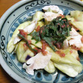 あめくま's cooksnap of when they made 夏バテ予防！なすとささみの梅だれ和え.