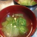 はらぺこウサギのママ's cooksnap of when they made 簡単！！レタスの味噌汁.