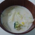 たつっぽ's cooksnap of when they made ヘルシー☆白菜とコーンの食べるスープ.