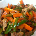ramukana♡'s cooksnap of when they made 豚こまとピーマンのオイスター炒め.