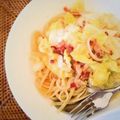 Aloha_qlp's cooksnap of when they made キャベツとベーコンのペペロンチーノ.