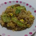 かずちい's cooksnap of when they made 焼肉のタレでレタス炒飯★.
