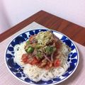 ＊コトリ＊'s cooksnap of when they made とまツナおくらぶっかけ冷し麺.
