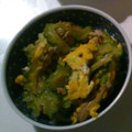 しろくまりん's cooksnap of when they made ゴーヤとツナの卵とじ.