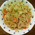 akkosan90's cooksnap of when they made ☆レンコンとニンジンのきんぴら☆.