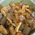 ひろむず's cooksnap of when they made コンニャクのピリ辛おかか炒め.