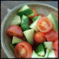 miu82's cooksnap of when they made 胡瓜とトマトの和え物.