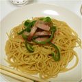 skram's cooksnap of when they made 葱と醤油のスパゲッティ.