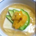 VanDyke's cooksnap of when they made ウニとアボガドのレンジ蒸し豆腐.