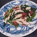 碧きりん's cooksnap of when they made ほうれん草とささみの梅ポンサラダ.