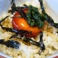 ちあみる's cooksnap of when they made 大葉にんにく醤油で♪黄身漬け.