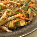 torokohime's cooksnap of when they made 厚揚げとひき肉のチャプチェ風.