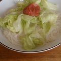 ねむりりす's cooksnap of when they made 梅の白だし冷うどん.