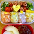 char1220's cooksnap of when they made ドキドキプリキュア！俵おにぎり☆キャラ弁.
